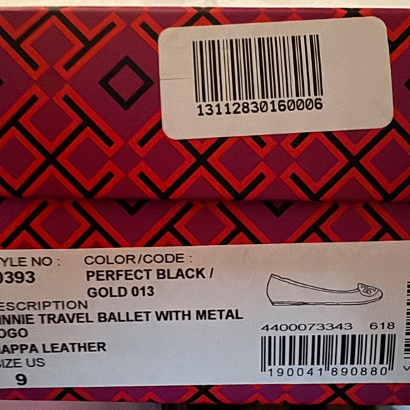 Tory Burch Minnie Perfect Black Ballet Flats- worn twice- size 9 - Picture 7 of 7